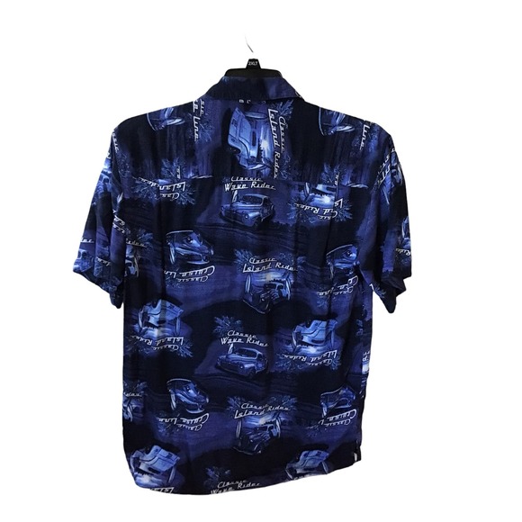 Mens Classic Cruise Line/Island Riders Short Sleeve Button Up Size 34/36 - Picture 2 of 3